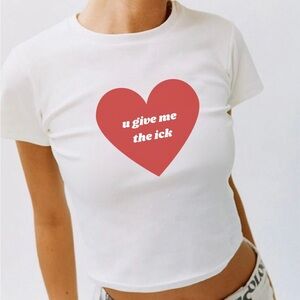 You give me the ick Crop Top